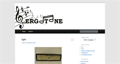 Desktop Screenshot of ergotone.net